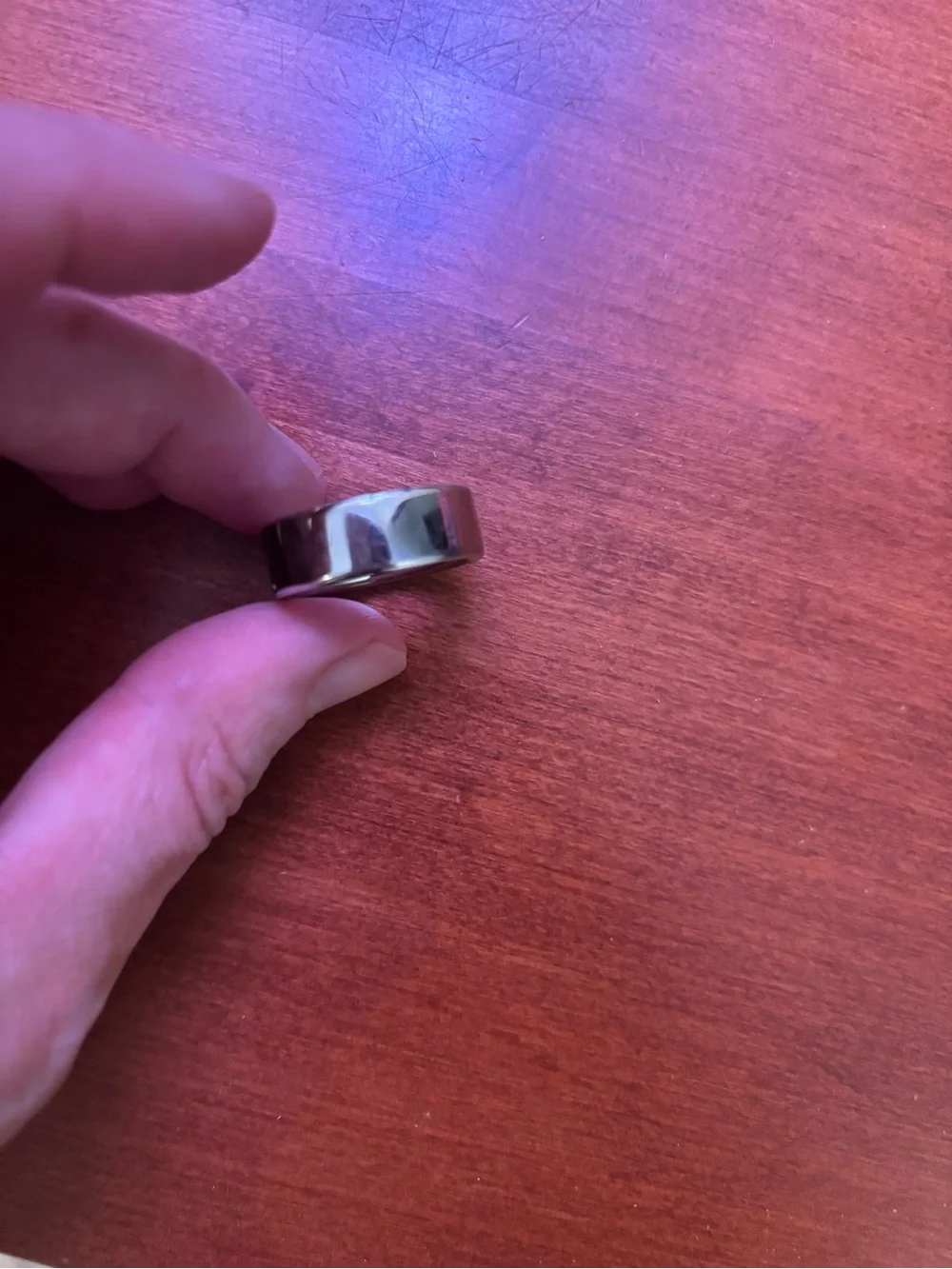 Oura ring 4 Silver — size 8